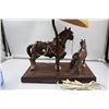 Image 3 : Vintage Table Top, Ceramic Horse and Foal Lamp