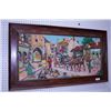 Image 1 : Large Needle Point, Framed Horse and Carriage,