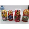 Image 1 : 4 Sets of Russian, Wooden Nesting Dolls