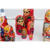 Image 3 : 4 Sets of Russian, Wooden Nesting Dolls