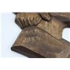 Image 3 : Signed Wooden Wall Art Bust and Carved Wood.