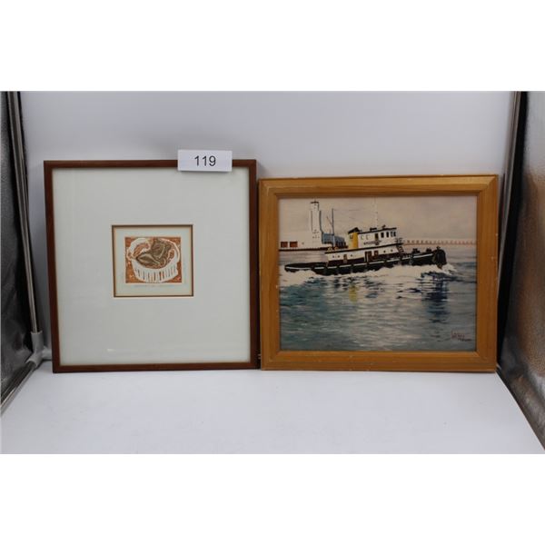 2 Framed, Signed Prints