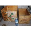Image 1 : 1 Vintage Butter Crate and 1 Ammunition Crate