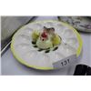 Image 5 : 1 Vintage Ceramic Deviled Eggs Tray with Salt and