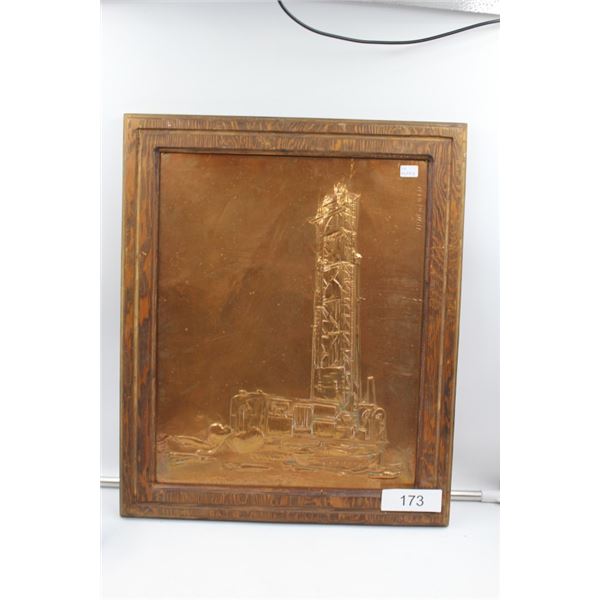 Framed Copper 3 D. Wall Art By V.P. Newfield
