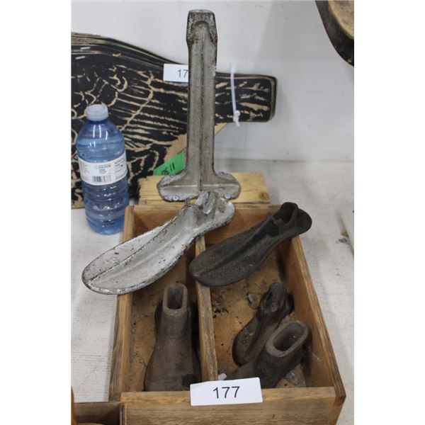 Misc. Metal Shoe Molds and Stand
