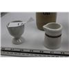 Image 5 : 2 Medalta Cups, 1 small jug, 1 egg holder