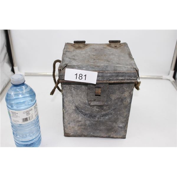 Antique Galvanized Miners Lunchbox