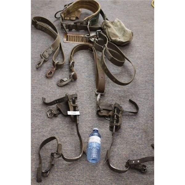 Antique Tree/ Pole  Climbing Gear and Accesories