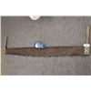 Image 1 : Antique 2 Man Wood Handle Cross Cut Saw