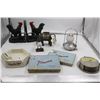 Image 1 : Cast Iron Rooster Bookends, Ashtray, Players Tins