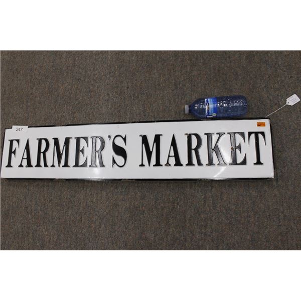 Enamel Sign, "Farmers Market"