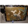 Image 1 : Vintage 4 Panel Painting Oriental Theme Wall Art