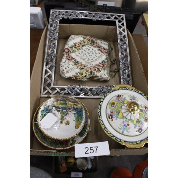 Vintage Purse, Noritake  Lidded Dish, Picture Fram