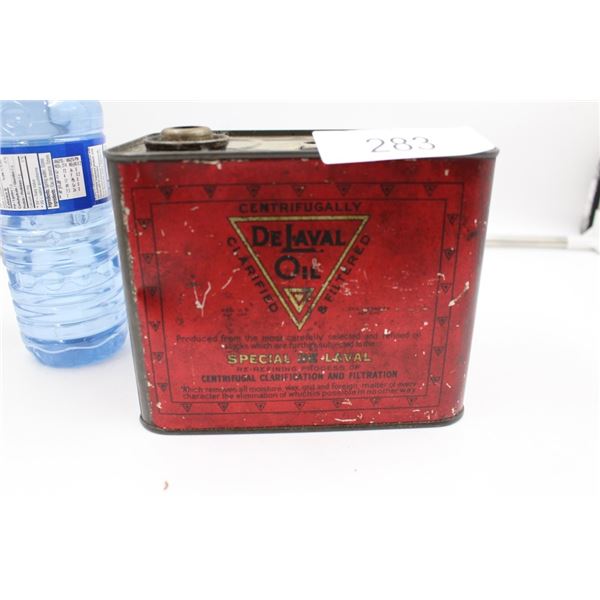Antique De Laval Oil Tin