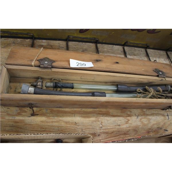 Antique Leveling Tool in Original Wooden Box