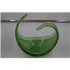 Image 2 : Vintage Green Glass Bowl Art Glass