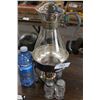 Image 1 : Vintage Silver Plated / Glass Coffee Pot and Warmr