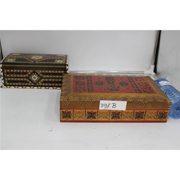 Vintage Polish Folk Art Wood Box and