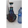 Image 1 : Vintage Blue Iridescent Vase