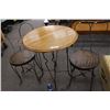Image 1 : Vintage Ice Cream Parlor Table and Chairs Set