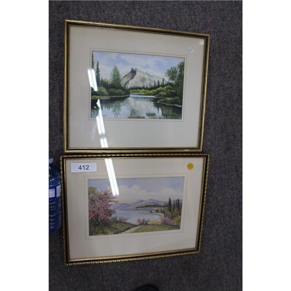 2 Signed, Framed Prints