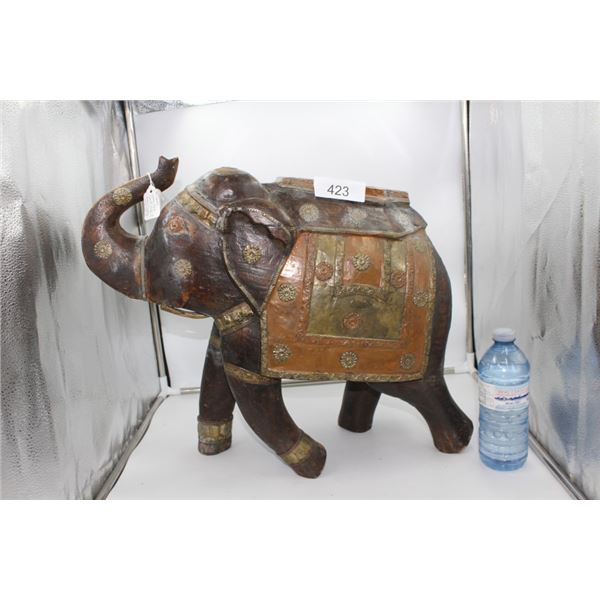 Vintage Wooden Hand Carved Elephant
