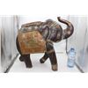 Image 4 : Vintage Wooden Hand Carved Elephant
