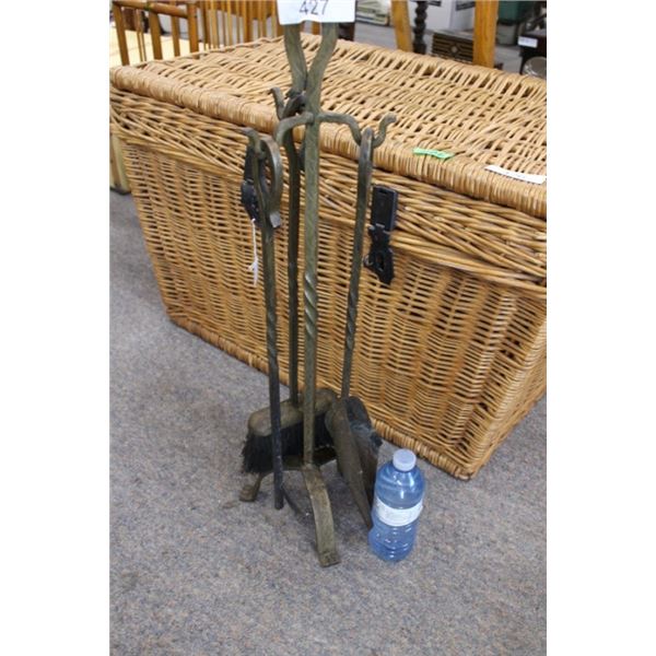 Brass Fireplace Tools Set