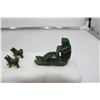 Image 3 : Vintage Marble and Jade Stone Sculpture of