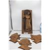 Image 1 : Wooden Religeous, Carved Wall Plaque,