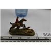 Image 1 : Miniature Cast Iron Hunting Scene Hounds and Horse