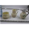 Image 1 : Antique Belleek Cream and Sugar and 1 Belleek Crea