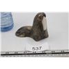 Image 1 : Vintage Stone Sculpture of Resting Walrus