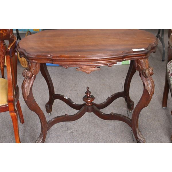 Antique Ornate, Rolling Side Table