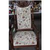 Image 1 : Antique Upholstered, Ornated Accent Chair