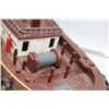 Image 4 : Folkart Handmade Wooden Tugboat