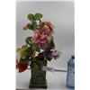 Image 1 : Vintage Stone / Glass Flower Centerpiece