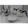 Image 1 : Vintage Teapot, 2 Fire King Teapot and Lidded