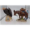 Image 1 : 2 Decanters, Donkey and Vulture