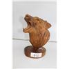 Image 1 : Folkart Wooden Carved Bear Bust