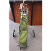 Vintage Golf Set, c/w Bag, Cart and Golf Balls