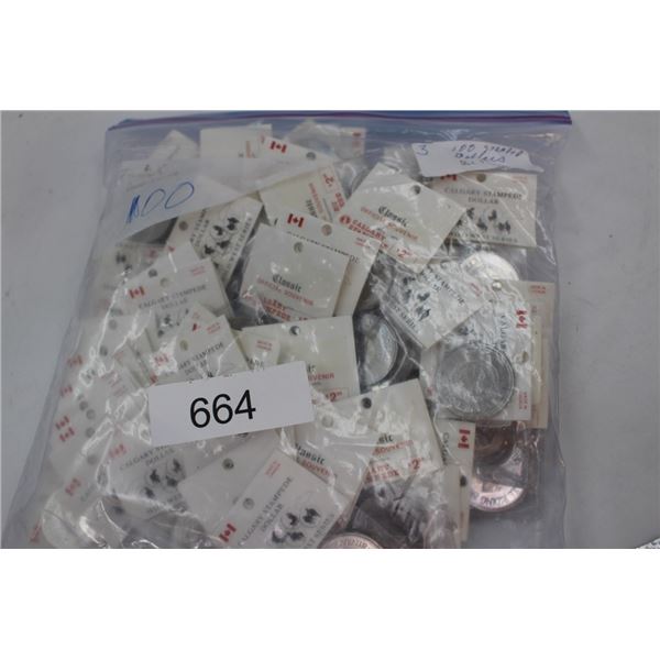 100 Stamped Calgary Stampede Dollars