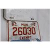 Image 3 : Misc. Vintage Licence Plates