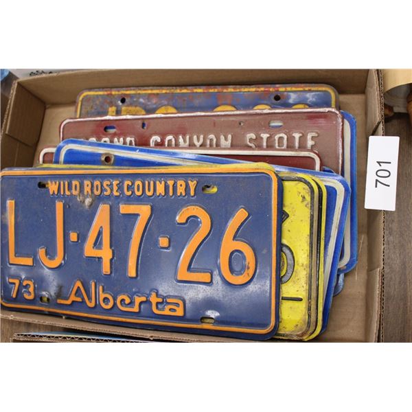 Misc. Vintage Licence Plates