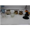 Image 1 : Misc. Vintage Items: Travel Clock, Salt and Pepper