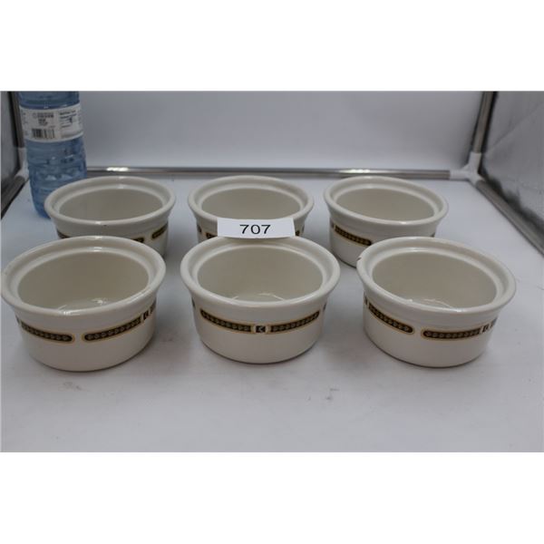 6 Porcelain  Dishes-CPR Pattern