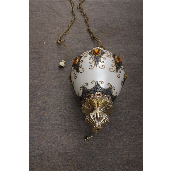 Vintage, Large Ornate Ceiling Lamp