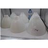Image 1 : 6 Vintage Milk Glass Light Shades