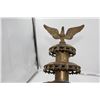 Image 2 : Vintage Ornate  Brass / Glass Wallmount Lamp